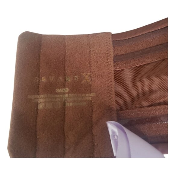 CT2064 Savage X Fenty Strapless Underwiire Brown Bra 36DD - Picture 7 of 9